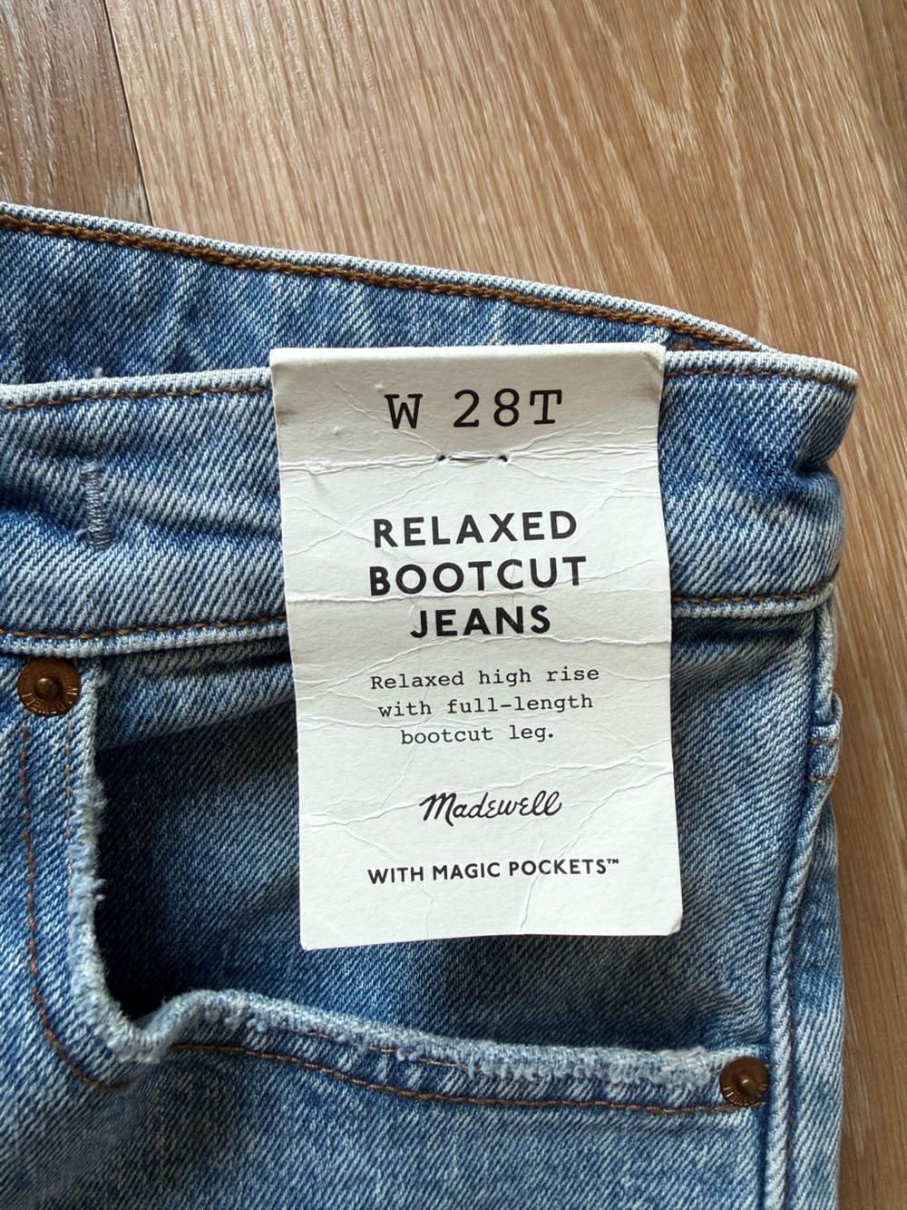 Madewell 28 TALL relaxed bootcut, 28 Tall - Picture 5 of 10